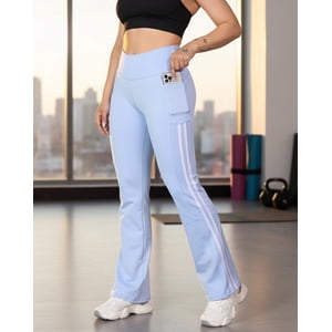 Flix Spa - Calza Flare Mujer Tiro Alto Con Bolsillos