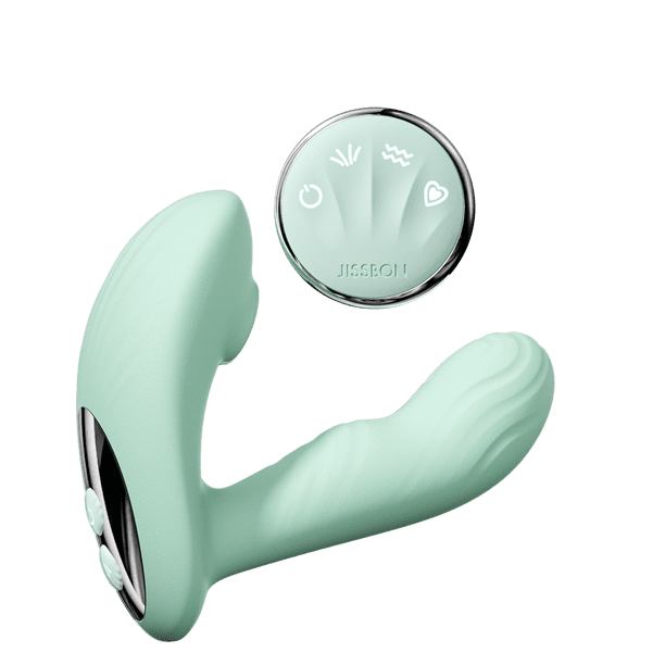 Jissbon Remote Control Wearable Vibrating Female Sucking Slapping Vibrator Stimulate C&G-spot Clitoris Vagina Sex Toys for Woman