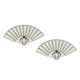 thumbnail image 4 of 2 Cierres Giratorios Para Bolsos De Cuero, Manualidades, Color Plata, 4 of 5