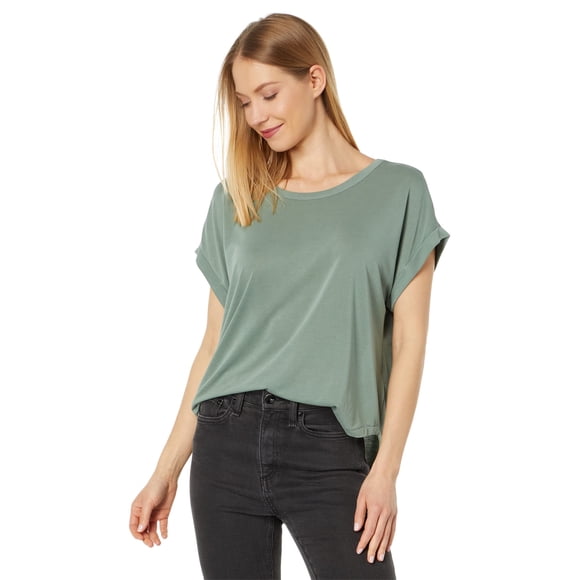 Camiseta Dolman Sandwash Lucky Brand Verde Loden Talla M