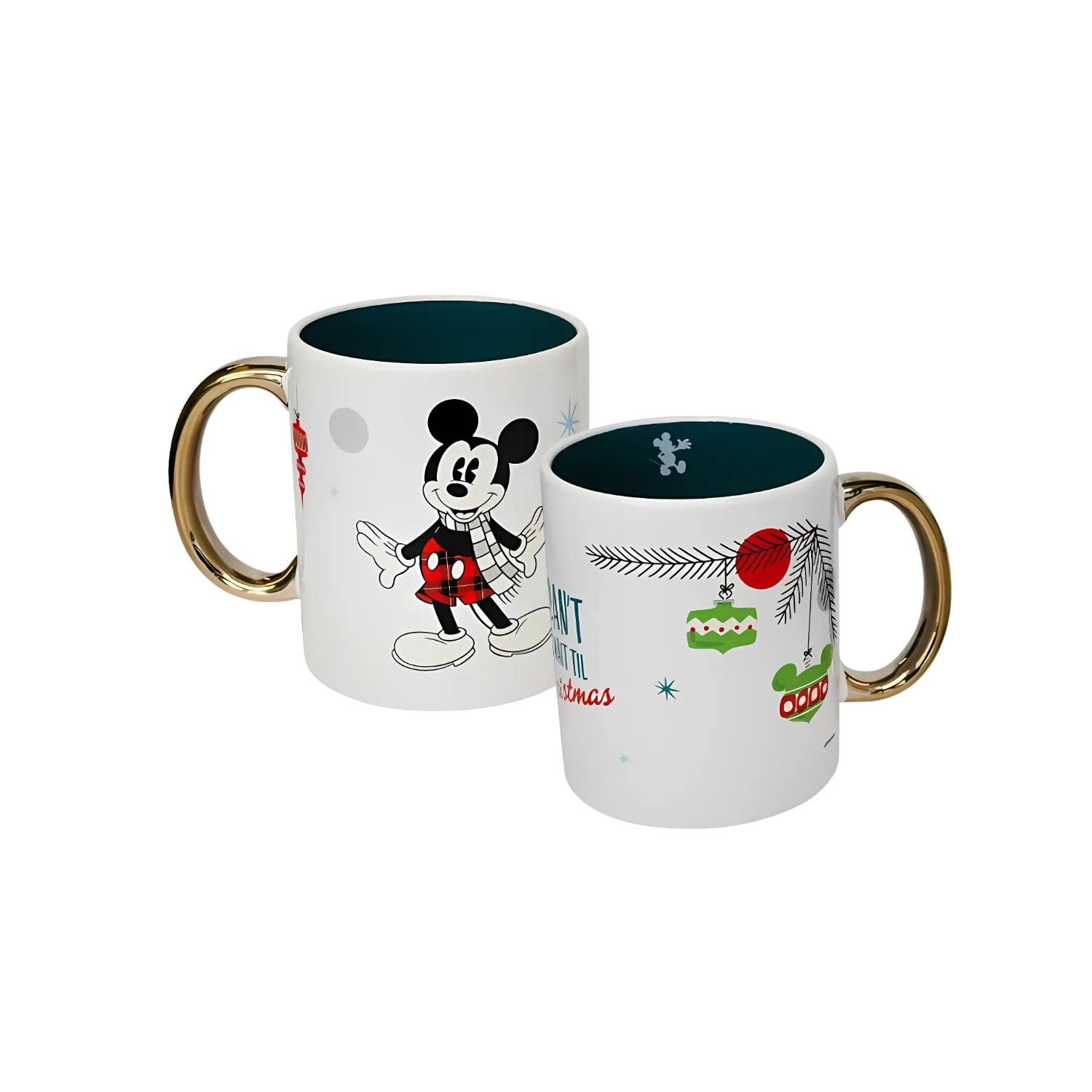 Disparo - Tazon De 330ml Diseño Navideño Raton Dibujo Animados Ceramica