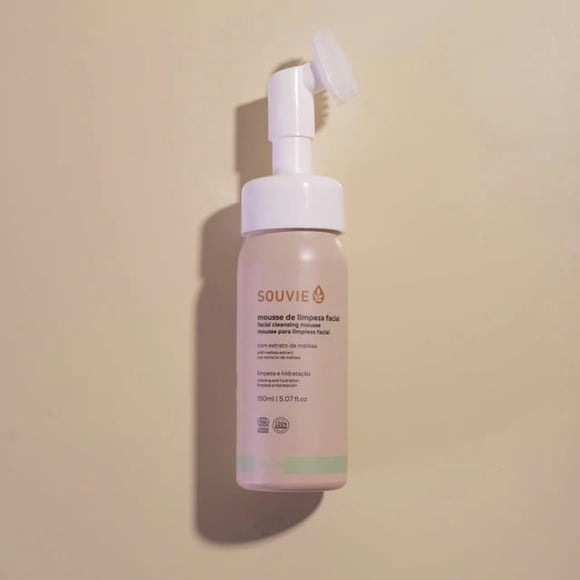 Souvie Beauty Care Mousse Limpiador Facial Orgánico 18+150ml