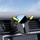 thumbnail image 1 of Soporte universal para teléfono móvil para coche - rejilla de ventilación Manos libres, soporte ajustable para teléfono móvil Se adapta a teléfonos inteligentes como iPhone, Samsung - Amarillo, 1 of 6
