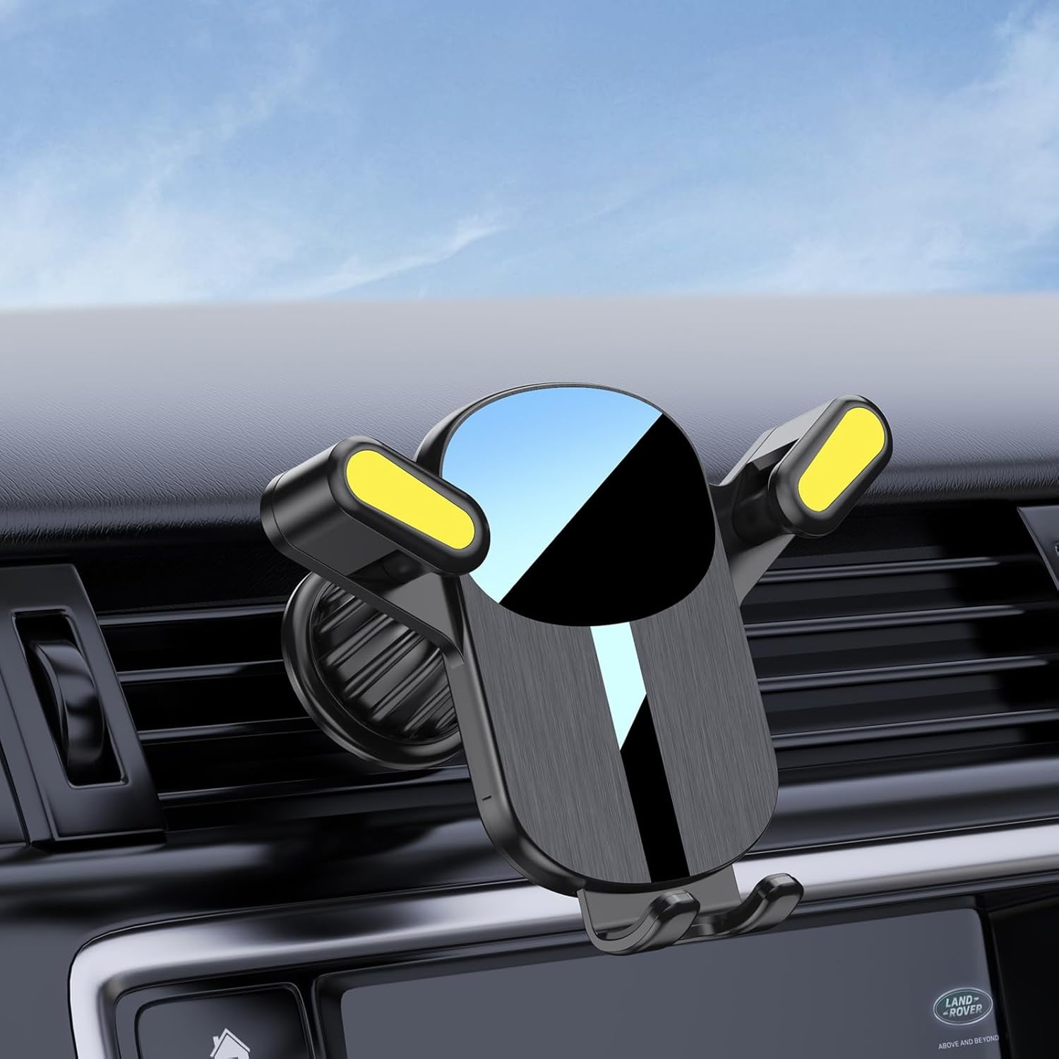 Genérico - Soporte Universal Para Teléfono Móvil Para Coche - Rejilla De Ventilación Manos Libres, Soporte Ajustable Para Teléfono Móvil Se Adapta A Teléfonos Inteligentes Como Iphone, Samsung - Amarillo