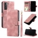 thumbnail image 4 of Funda Cartera para Samsung Galaxy S21 Plus Tapa con Ranuras, Soporte y Correa Rosa, 4 of 5