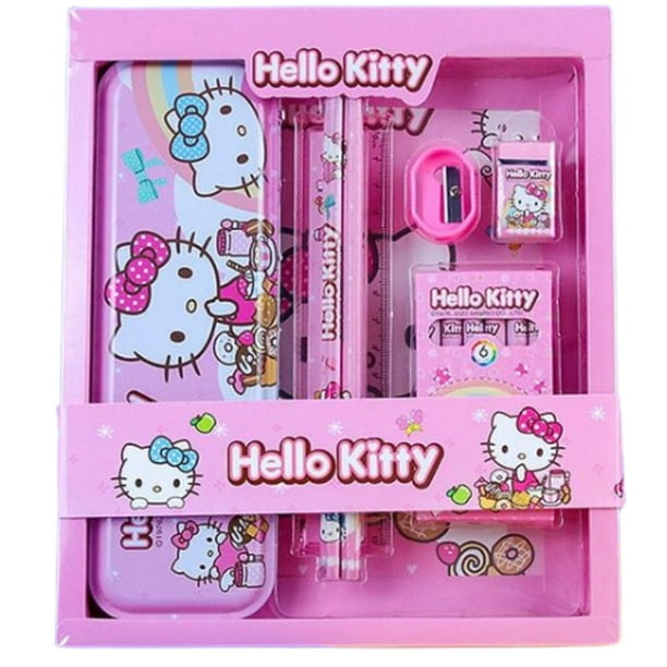 Hello Kitty Estuche Metálico Con Set Papeleria Lider