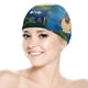 thumbnail image 5 of Piña y Pony Gorro de Natación de Licra, Gorro de Baño de Tela Cómoda, Gorro Elástico Antideslizante para Hombres, Mujeres y Niños, 5 of 6