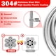 thumbnail image 3 of Cable De Seguridad Lock De Acero Inoxidable De 1 8 Pulgadas 1 2 A 4 6 M Paquete De 2, 3 of 8
