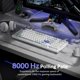 thumbnail image 5 of Teclado Keychron Q5 HE 96% con cable, RGB, intercambiable en caliente, blanco, 5 of 9