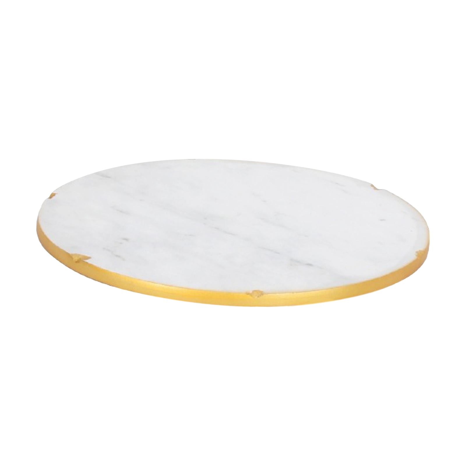 Bothyi - Bandeja De Tocador De Mármol Bandeja Decorativa De Mármol Circular Para Banquete De Boda Diámetro 15 Cm