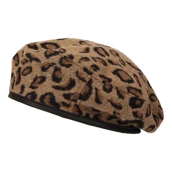 Boina Francesa Modelo Leopardo , Sombrero Animal Print Leopardo Estandar