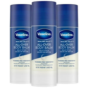 Vaseline - Bálsamo Corporal En Barra De Vaselina, Vaselina, Tamaño Viaje, 40 Ml, Paquete De 3