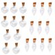 thumbnail image 3 of 20pcs Mini Mini Vacío Peque?o Deseo Claro Mensaje Botellas De Vidrio Viales Charms Colgante, 3 of 3