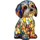 thumbnail image 5 of Lámpara perro vitral resina arcoíris cachorro luz nocturna USB amante perros, 5 of 6