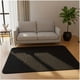 thumbnail image 1 of Alfombra jacquard 200x240 negro relive texturizado suave moderna elagante mp, 1 of 3