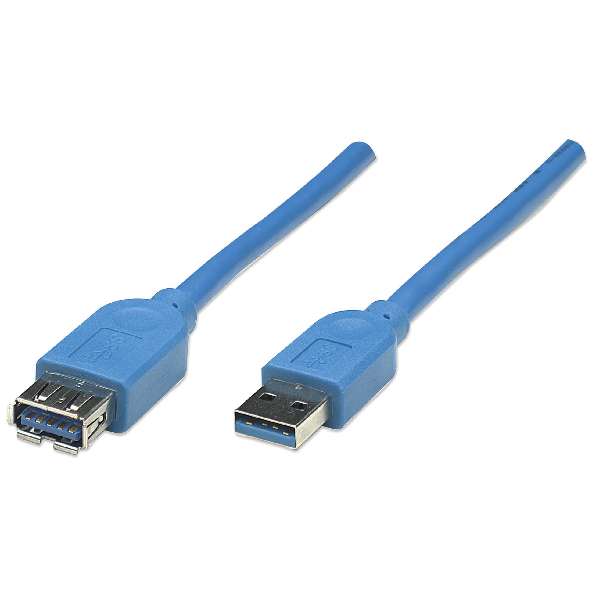 Cable De Extensión Usb Manhattan Superspeed Usb 3.0 De 2 M, Azul