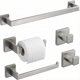 thumbnail image 1 of Portarrollos de papel higiénico ECOClasp juego de 5 piezas níquel cepillado, 1 of 9