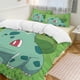 thumbnail image 2 of Pokemon Bulbasaur 3 Piece Sets Full/Queen Size - Reversible Microfiber Quilts with Shams Soft Lightweight Bedspread Coverlet Comforter for All Season Bed Sheets, 2 of 4