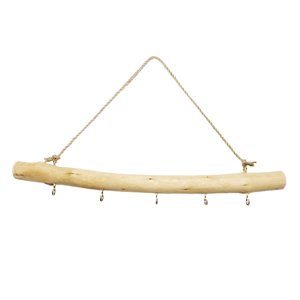 Magideal - 39Cm Driftwood Branch Hook Farmhouse Decoración Para Colgar En La Pared Organización Fácil De Usar Madera Maciza Decorativo Gancho De Madera Montaje E Derecho