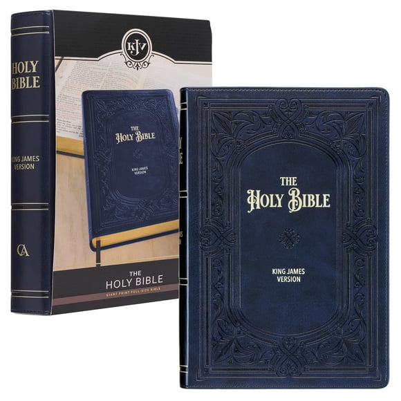 Libro Christian Art Gifts KJV Holy Bible con impresión gigante de tamaño completo