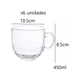 thumbnail image 3 of Set 6 Tazas Café Té Sin Plomo Vidrio Templado 450 Ml, 3 of 3