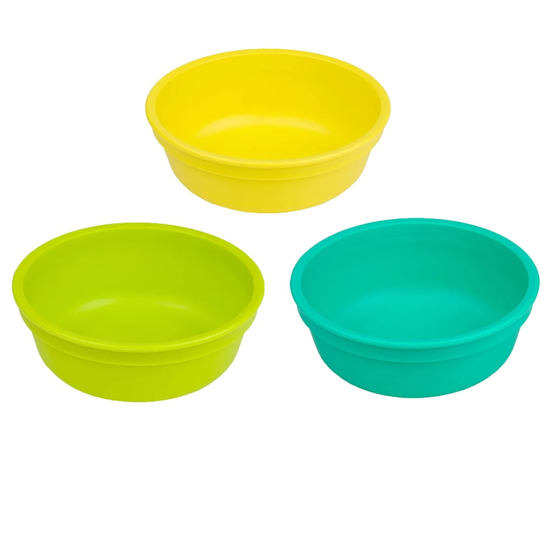 Replay Recycled - Set 3 Bowl Ecológico- Amarillo-aqua-verde Limon