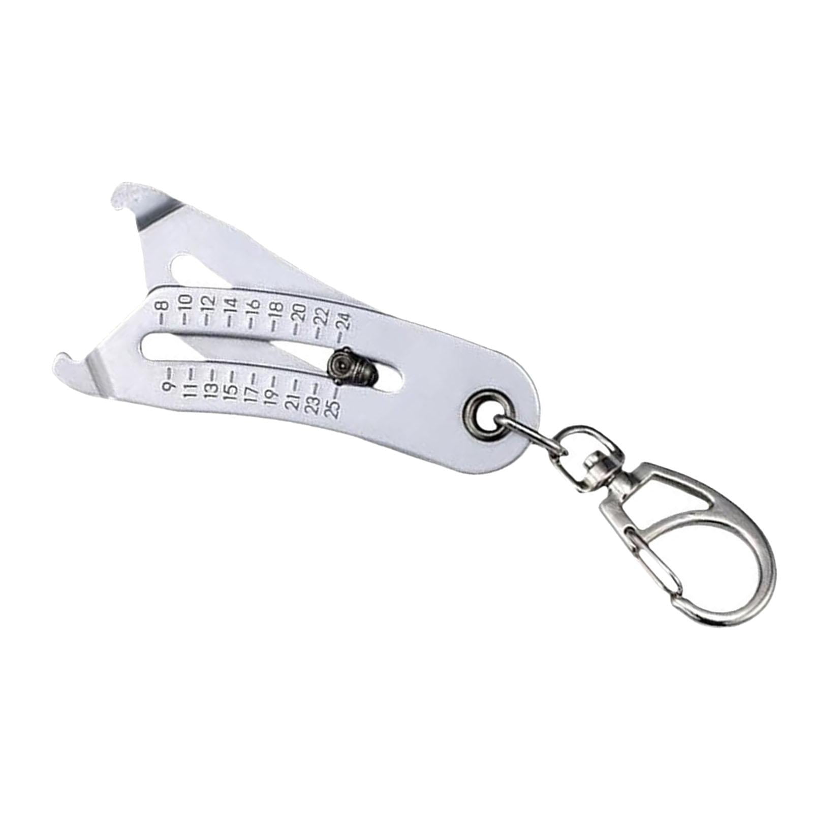 Ioensy - Comprobador De Tamaño De Rosca Preciso Identificador De Calibre De Rosca De Perno De Tuerca De Llavero