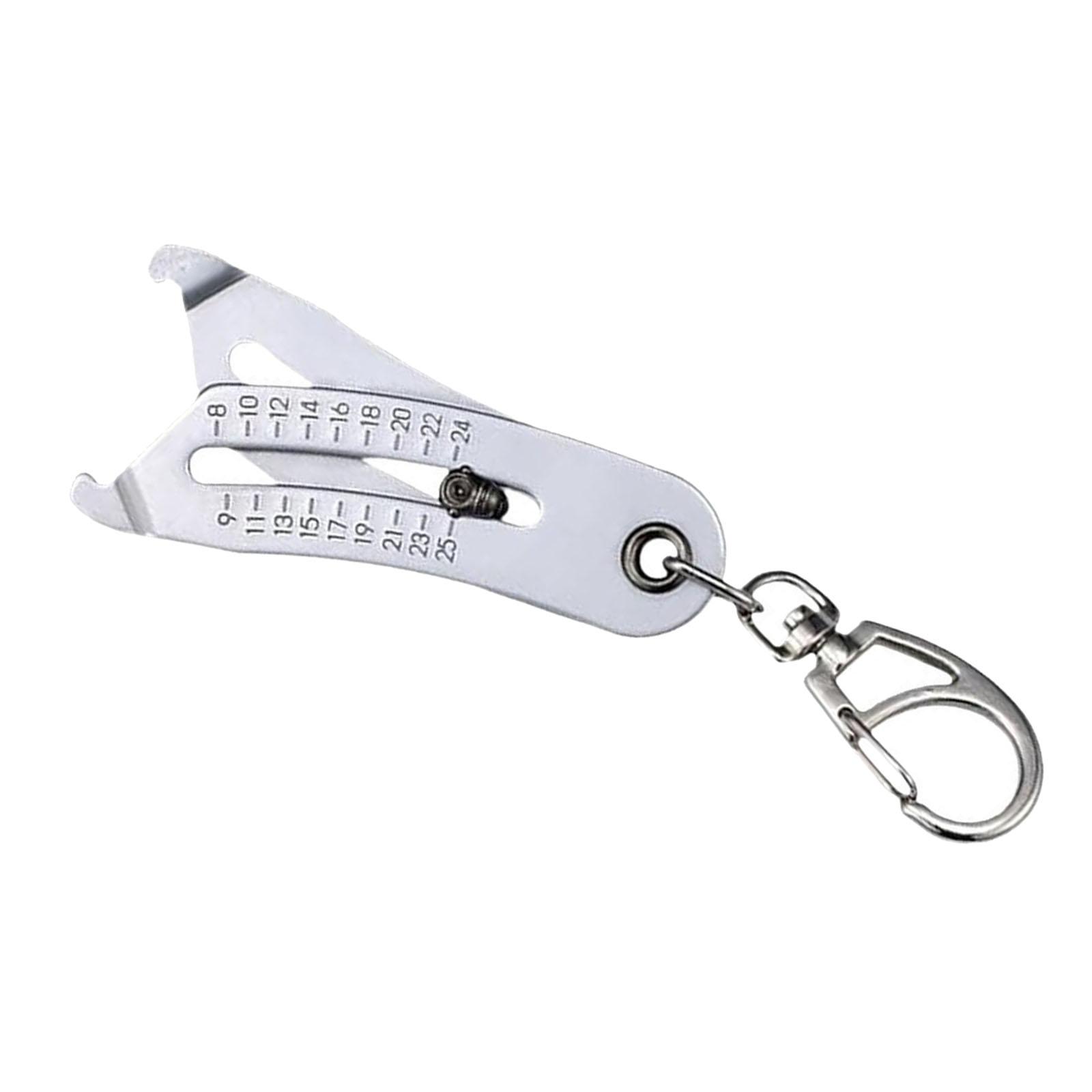 Ioensy - Comprobador De Tamaño De Rosca Preciso Identificador De Calibre De Rosca De Perno De Tuerca De Llavero