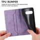 thumbnail image 4 of Funda tipo cartera con bloqueo RFID para Google Pixel 9A Con tapa abatible, portatarjetas, cierre magnético, TPU y soporte Morado, 4 of 6