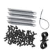 thumbnail image 5 of 120 Piezas De Clips Para Luces De Canalón, Ganchos Colgantes Para Eventos, Centros Comerciales, Patios, Color Negro, 5 of 5