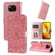 thumbnail image 1 of Funda tipo cartera FOXDOCK para Xiaomi Poco X3 NFC , diseño girasol en relieve, cuero PU, cierre magnético, soporte y tarjetero, 1 of 5