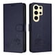 thumbnail image 5 of Funda tipo cartera FOXDOCK para Samsung Galaxy S24 Ultra con soporte, ranuras, RFID, diseño de gato, 5 of 5