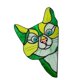 thumbnail image 5 of Gato Que Mira A Escondidas Vidrieras Suncatcher Amante Regalo Vitral Colgante Verde, 5 of 5