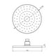 thumbnail image 5 of Plato Ducha Circular de 20 cm Negro, 5 of 5