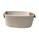 thumbnail image 5 of Cesta De Almacenamiento Tejida De Algodón Cesta De Picnic Liviana Para Frutas Aperitivos Jardín Blanco S, 5 of 5