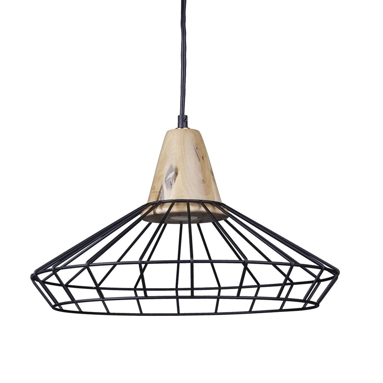 Genérico - Lámpara Colgante Blix Metal Negro E-27