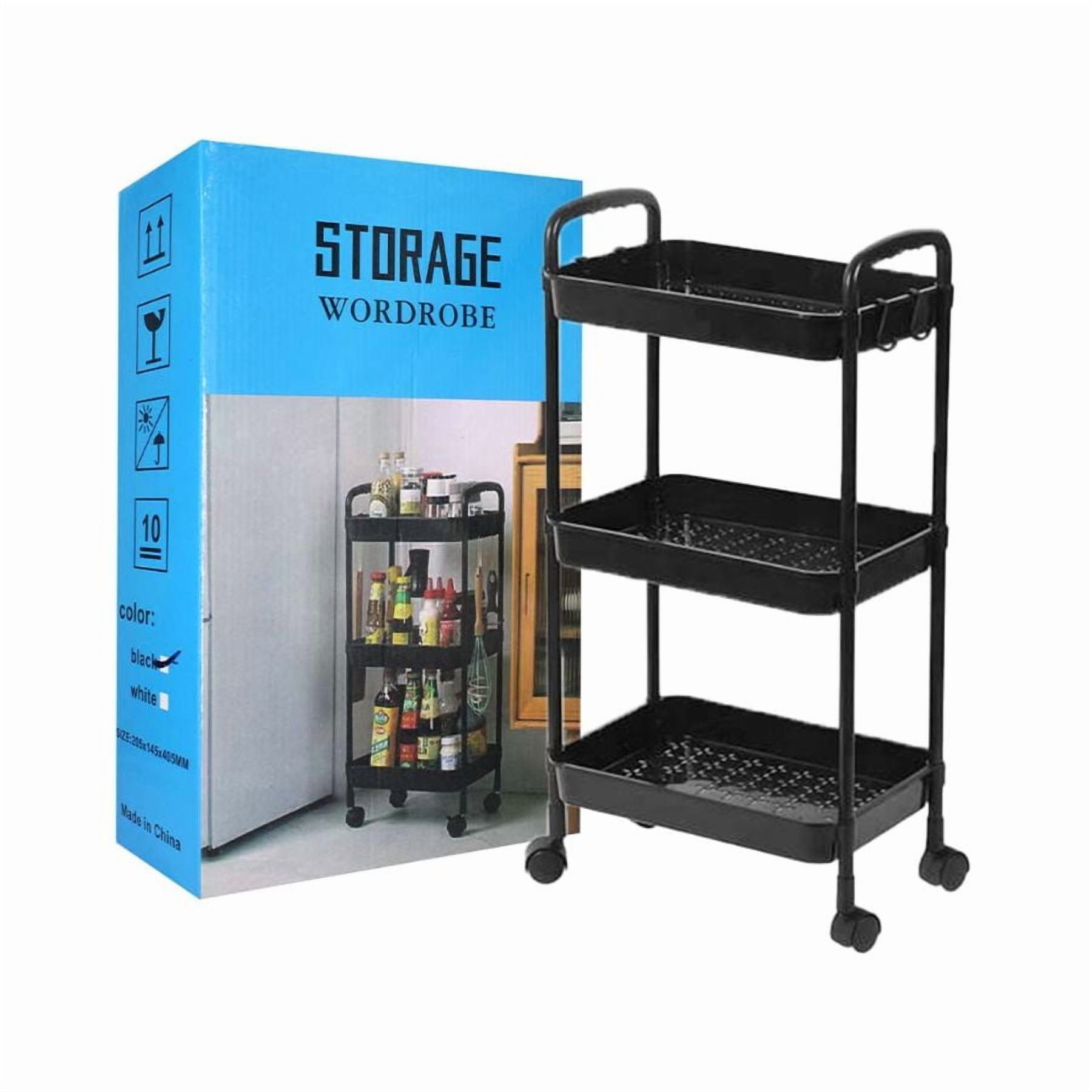 Aventura Store - Carrito Organizador Multifuncional De 3 Niveles Con Ruedas