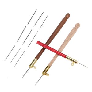 Bothyi - Ganchos De Ganchillo Bordados Para Mujer, Alfileres Ergonómicos Con Cuentas De Lentejuelas Para Tejer