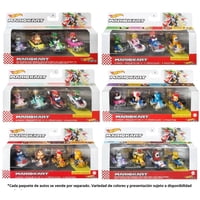 Vehículo De Juguete Hot Wheels Mario Kart 4 Autos Varios Modelos 1 Pack