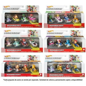 Vehículo De Juguete Hot Wheels Mario Kart 4 Autos Varios Modelos 1 Pack