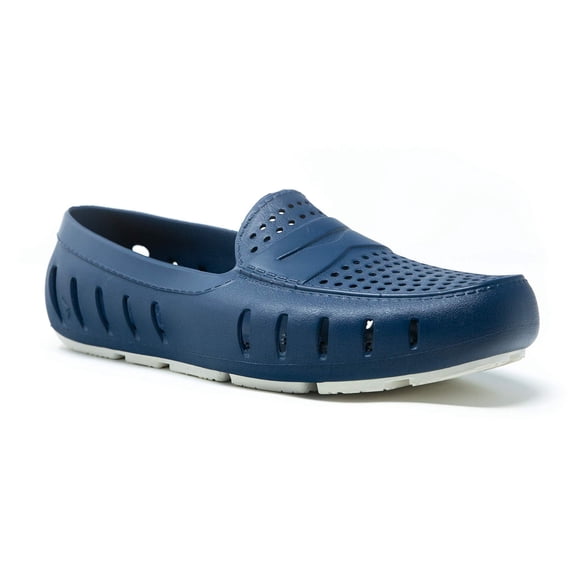 Mocasines Floafers Country Club Driver, color azul peonía y blanco para hombre, 12 m