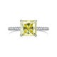 thumbnail image 2 of Anillos de Compromiso de Moissanita de 3 Quilates para Mujer, Anillos de Diamante Corte Princesa S925 de Plata Esterlina Color D VVS1, Opción Ideal para Cumpleaños, Aniversario y Ocasiones Románticas, 2 of 10