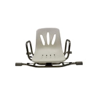 Glomed - Silla Asiento De Baño Giratoria Acero Inoxidable