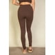 thumbnail image 2 of Saronite Leggings de Punto Suave, Elásticos y de Longitud Completa, Color Café (para Mujer), 2 of 5