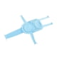 thumbnail image 5 of Alfombrillas De Bañera Para Recién Nacidos, Alfombrilla De Soporte De Baño Infantil De Malla De Aire Para Bebés Recién Nacidos, Azul, 5 of 5