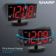 thumbnail image 2 of Radio FM Clock Sharp LED de 8.9 pulgadas, inclinable y giratoria, doble USB, 110 V, 2 of 7