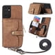 thumbnail image 1 of Funda Tipo Cartera con Correa Cruzada para Samsung Galaxy S21 Ultra Protección Contra Golpes Marrón, 1 of 5