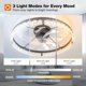 thumbnail image 3 of Ventilador de techo sin aspas Addlon de 24" con LED y control remoto, 3 of 9