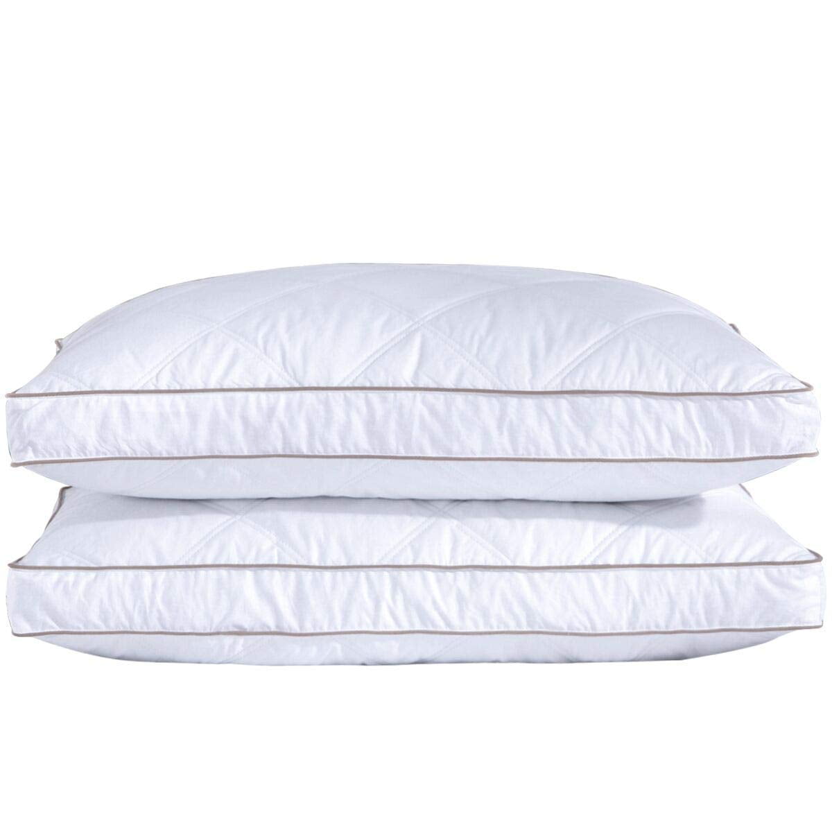 Juego De 2 Almohadas Puredown De Pluma Y Plumón De Ganso Queen