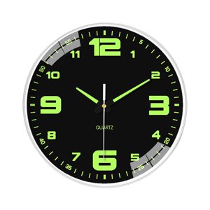 Bothyi - Reloj De Pared Silencioso Regalo Ideal Reloj Decorativo Para Sala De Estar Cocina Interior Números Grandes Negro